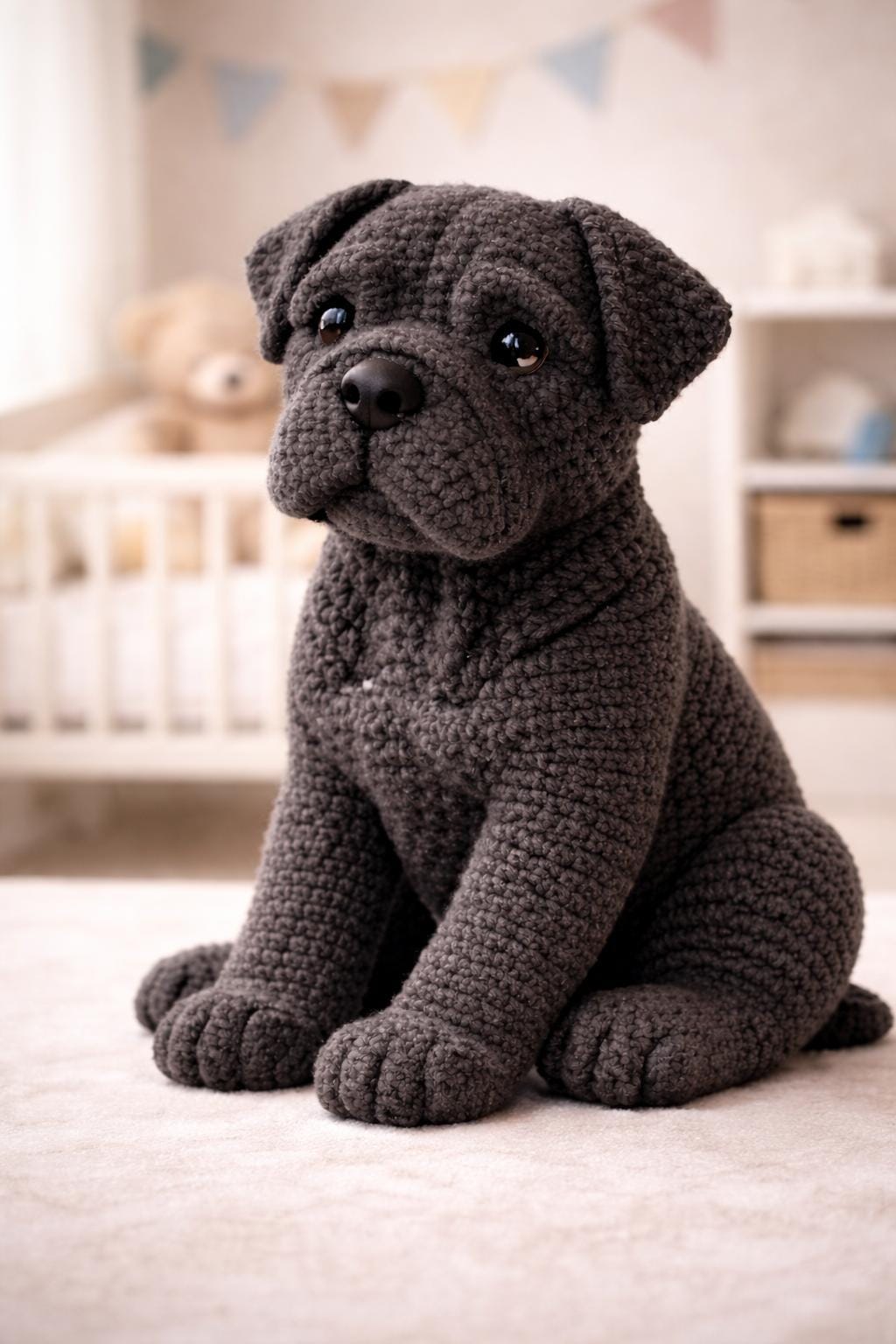 Cane Corso Amigurumi Crochet Dog Pattern PDF, Realistic Puppy Plush Toy ...