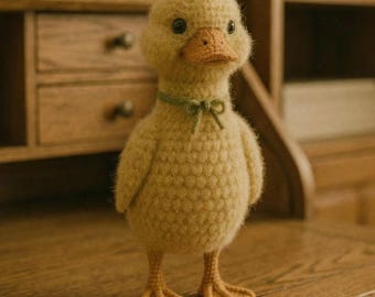 Realistic Duck Amigurumi Crochet Pattern PDF – Cute Baby Duck Toy – Soft Plush Duckling Pattern – Beginner Friendly DIY Stuffed Animal