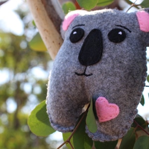 Koala  softie Cookie pure wool felt- koala soft toy - handmade