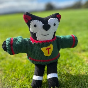 Tasmanian Football Devil soft toy handmade