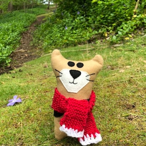 Christmas Tasmanian Tiger with Scarf handmade in Tasmania