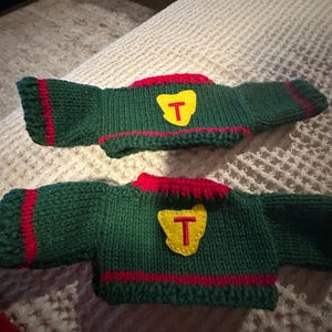 Tasmanian Football Jumper handmade for Teddy