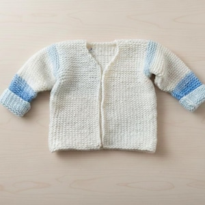 Baby Basic Cardigan (3-6 months) -  Loom Knitting Pattern