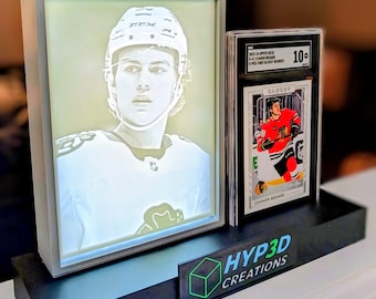 Custom LED Sports Card Display – Interchangeable Lithophane