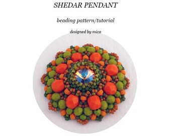 Shedar Pendant - Beading Pattern/Tutorial - PDF file for pesonal use only