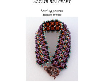 Altair Bracelet - Beading Pattern/Tutorial - PDF file for personal use only