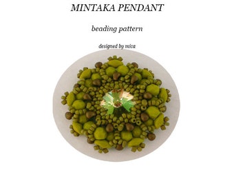 Mintaka pendant -Beading Pattern/Tutorial - PDF file for personal use only