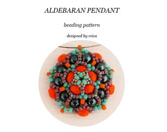 Aldebaran Pendant - Beading Pattern/Tutorial - PDF file for personal use only