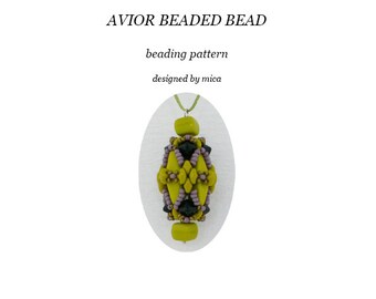 Avior Beaded Bead pattern/tutorial - pdf file for personal use only