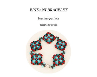 Eridani Bracelet  - Beading Pattern/Tutorial - PDF file for personal use only