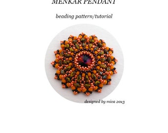 Menkar Pendant - Beading Pattern/Tutorial - PDF file for personal use only