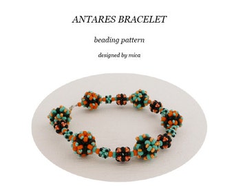 Antares Bracelet - Beading Pattern/Tutorial - PDF file for personal use only