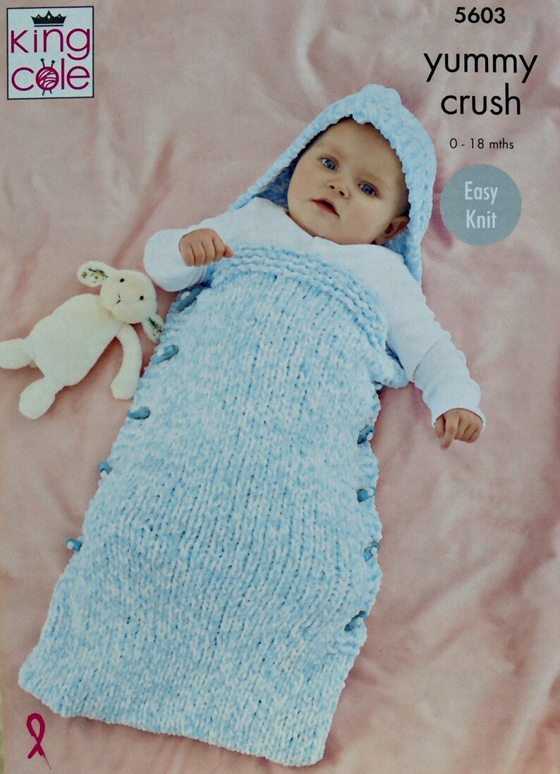 Baby Knitting Pattern K5603 Babies Sleeping Bags/Snuggle Sacks Etsy