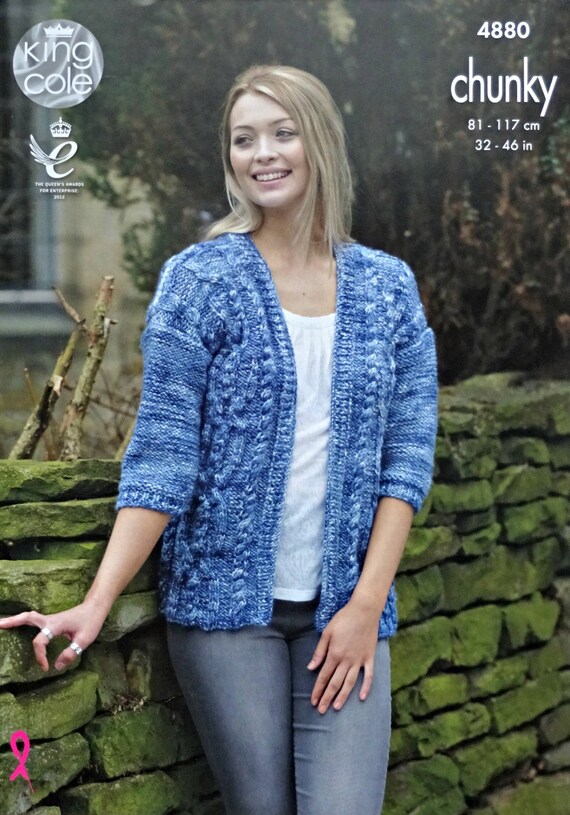 Tejer patrón Wendy dk Señoras Cardigan Abrigo más Talla 30//40/"