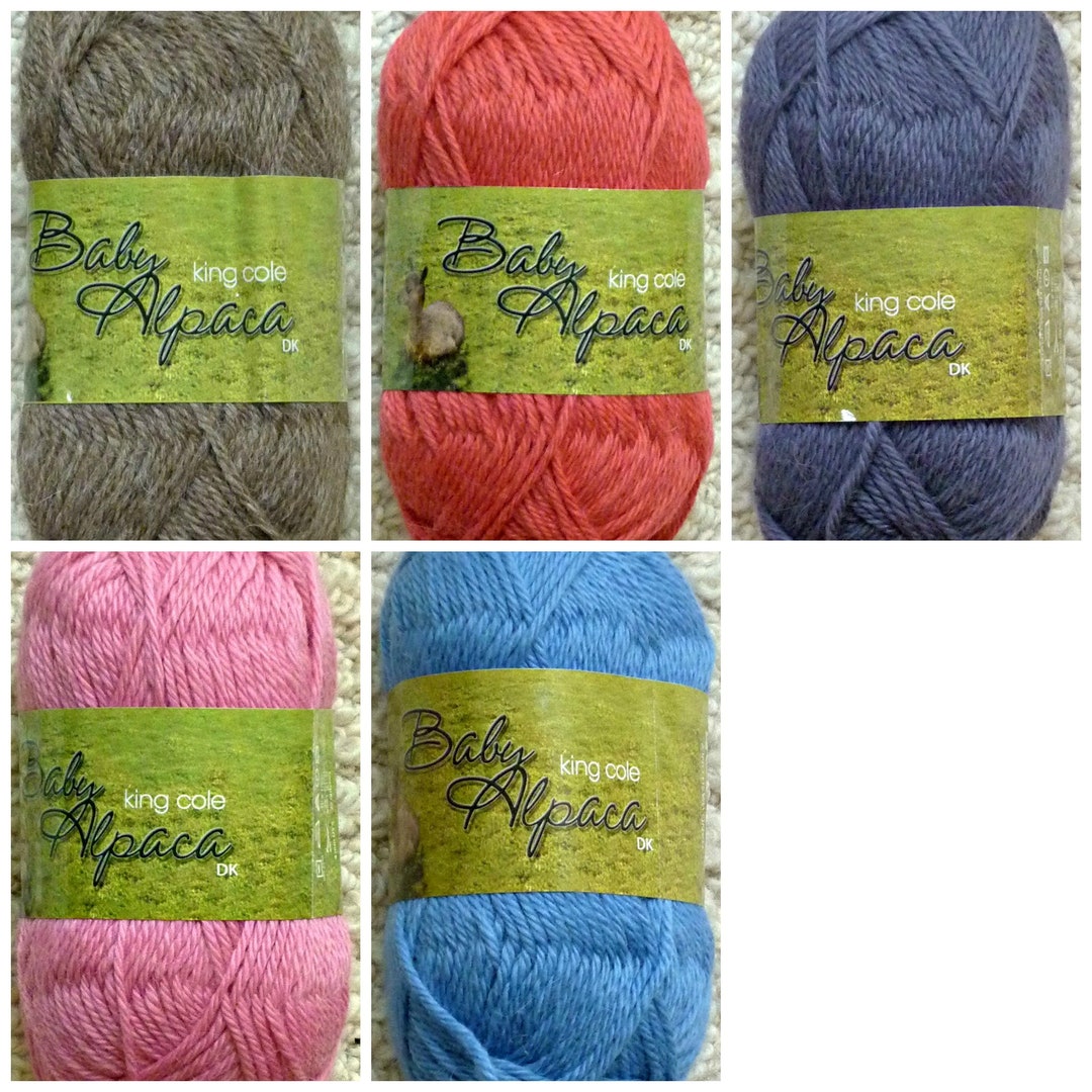 Alpaca Knitting Wool/yarn King Cole 100 Baby Alpaca Wool DK Etsy