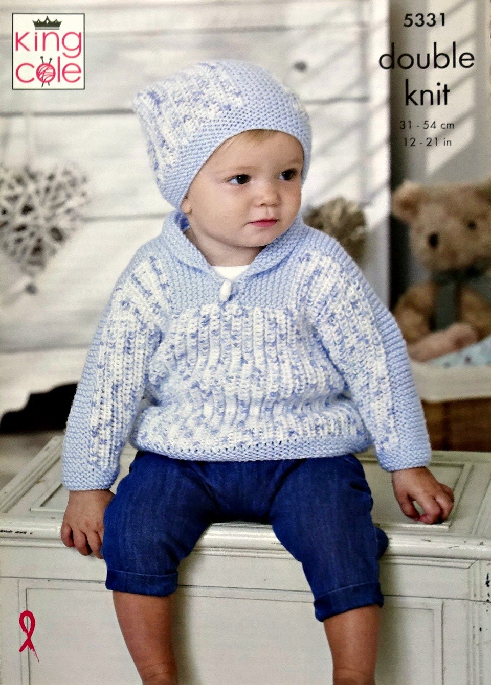 Baby Knitting Pattern K5331 Baby's Round Neck Jumper | Etsy