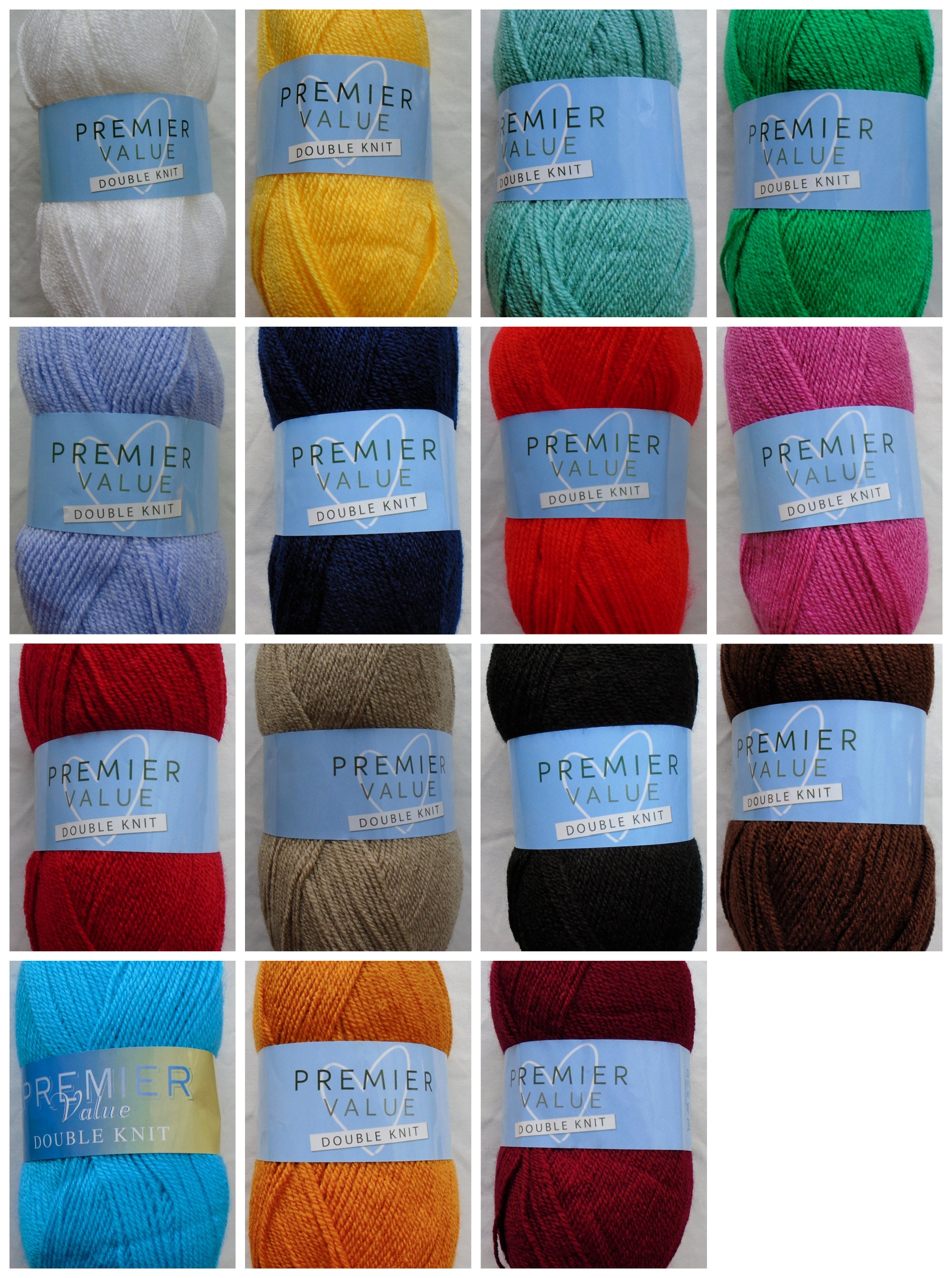 DK Knitting Wool/Yarn Premier DK 100g Double Knitting (Light Worsted