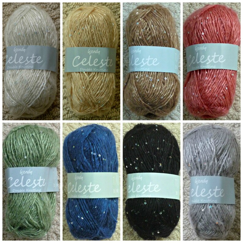 WENDY CELESTE DOUBLE KNITTING YARN 50G BALL SHADE 3336 OXYGEN