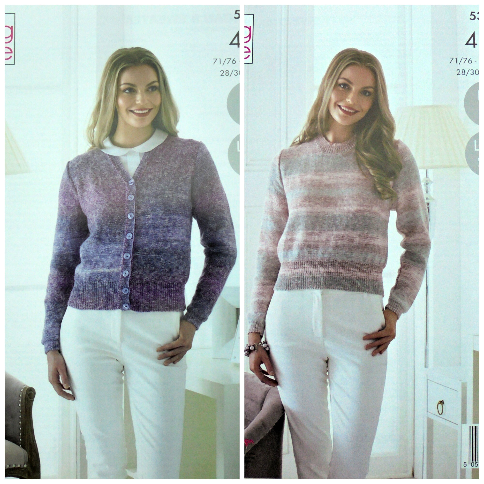 round neck jumper knitting pattern