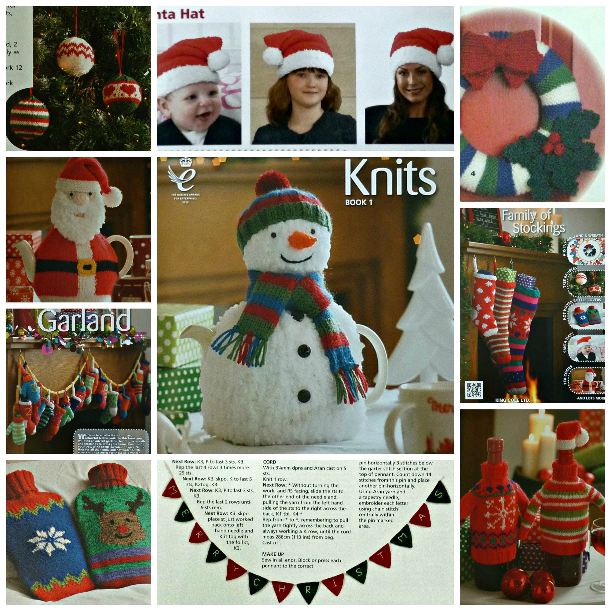 Christmas Knitting Pattern Book Christmas Knits Book 1 DK Etsy UK