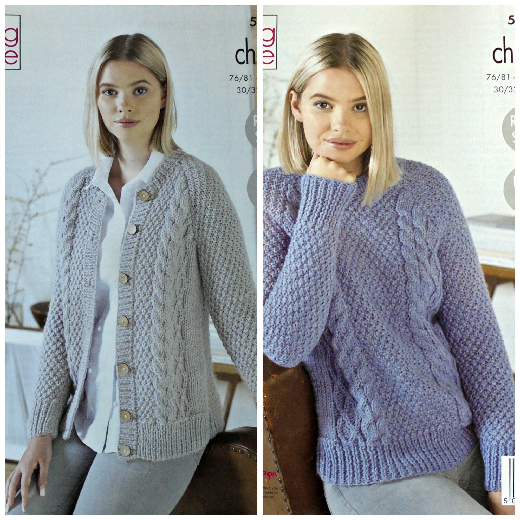 Womens Knitting Pattern K5501 Ladies 