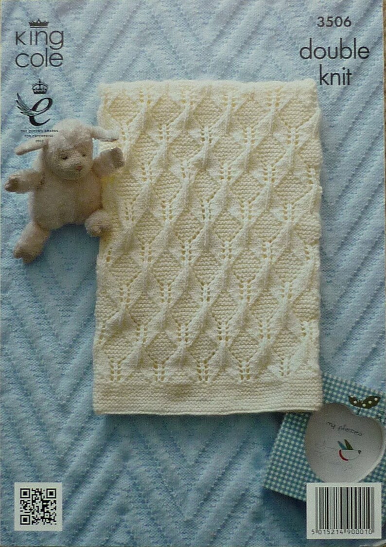 Baby Knitting Pattern K3506 Babies Pram & Cot Blankets Etsy UK