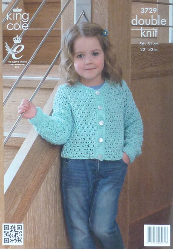 Patterns Knitting King Cole Light Worsted Girls Knitting Pattern K3719
