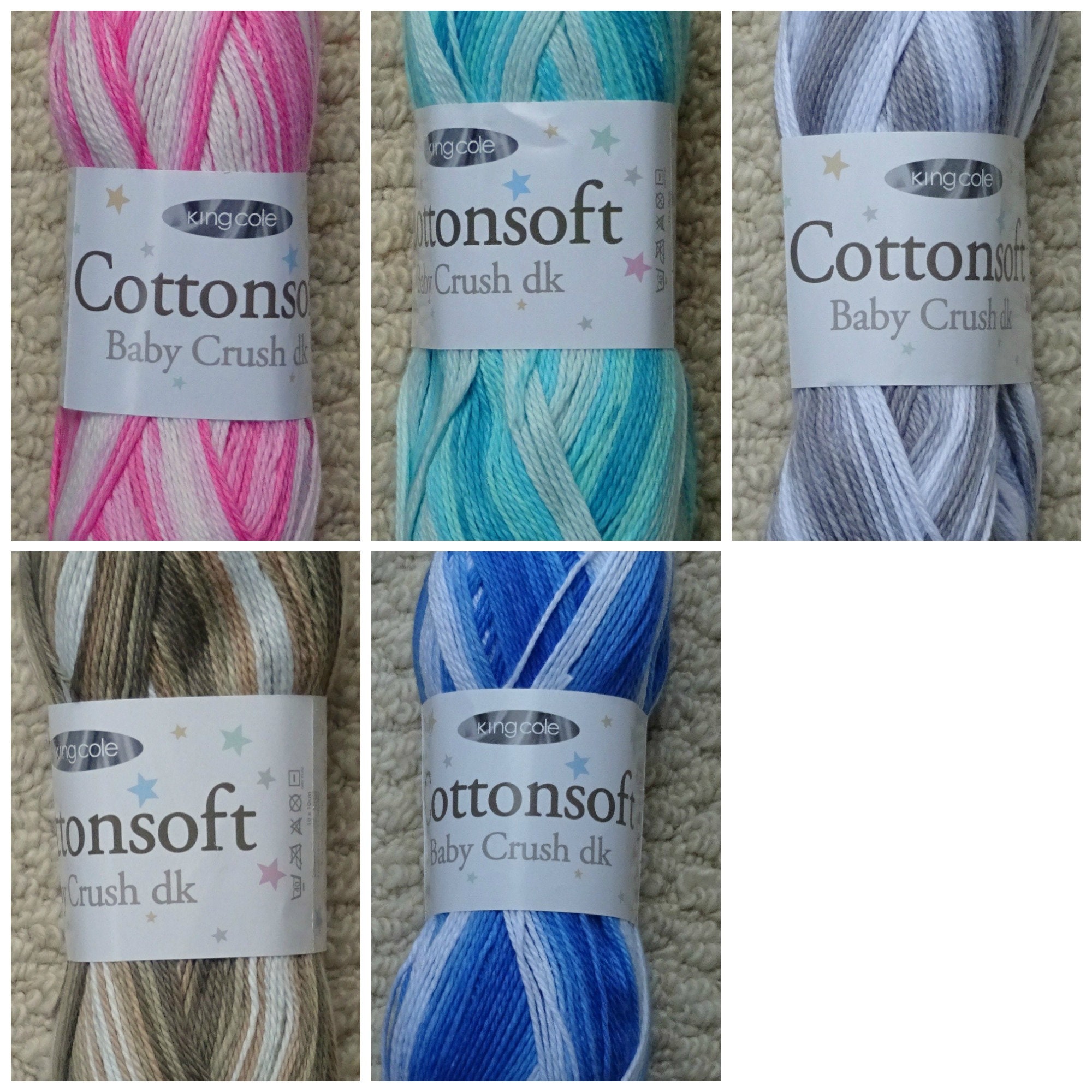 Baby DK Cotton Knitting Wool/Yarn 100g King Cole 100 Cotton Etsy