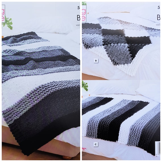 King size blanket knitting pattern hotsell