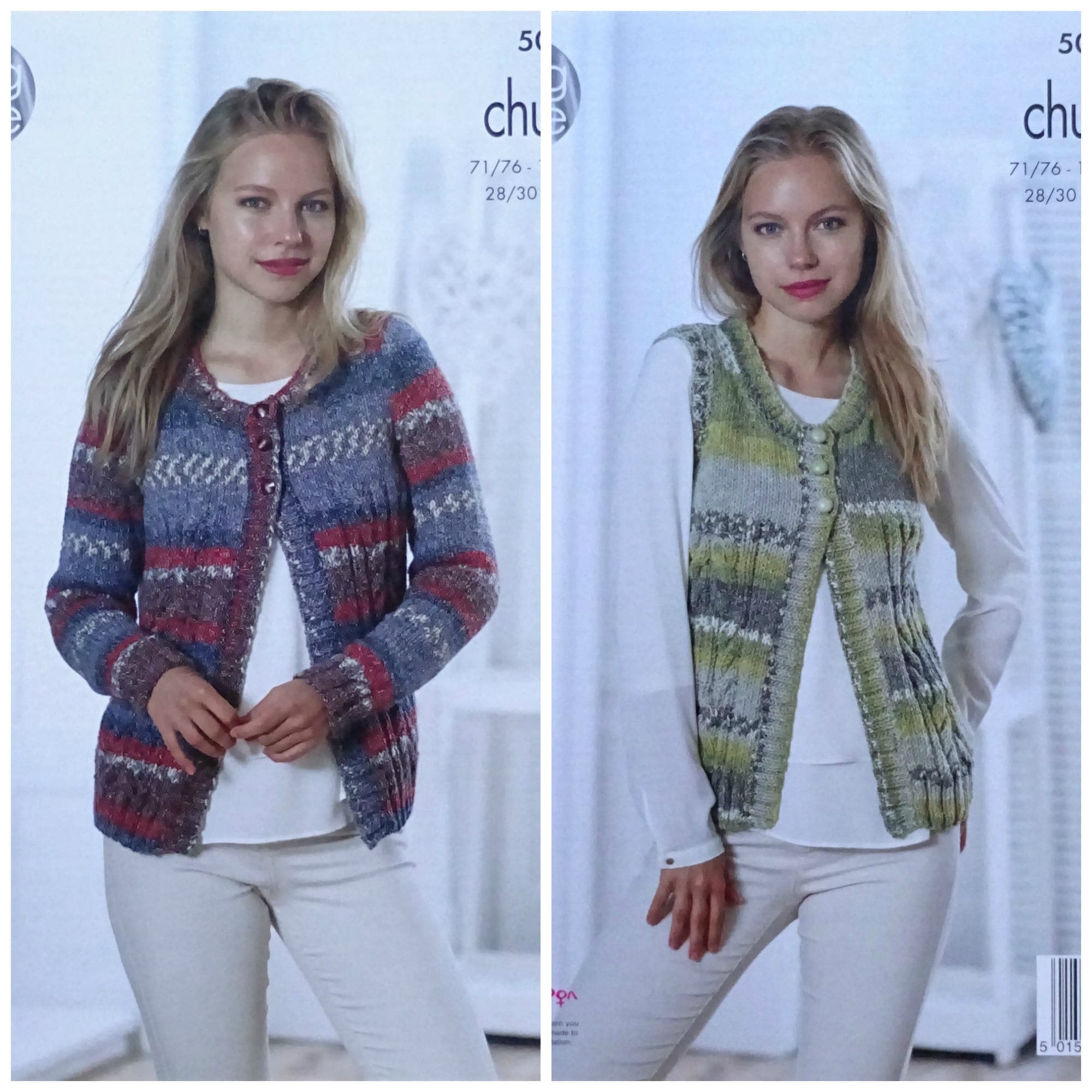 Womens Knitting Pattern K5051 Ladies Cable Cardigan And