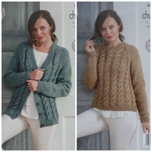 Womens Cable Sweater Knitting Pattern Pdf Ladies Tunic Long - Etsy