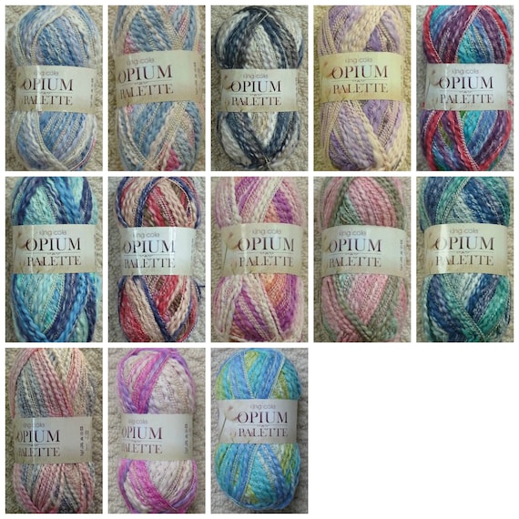 knitting wools and yarns