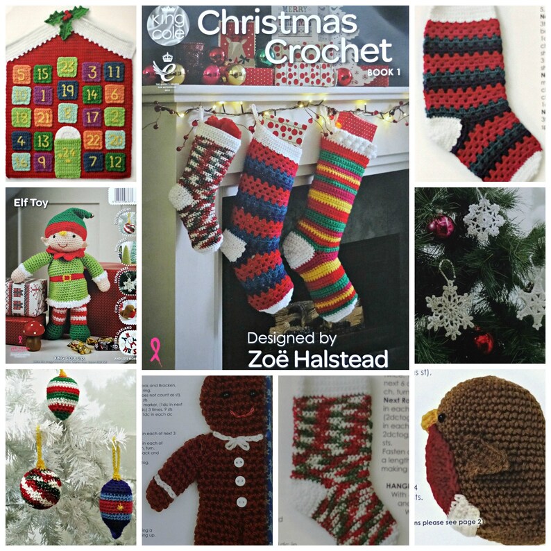Christmas PATTERN BOOK Christmas Crochet Book 1 Crochet Etsy