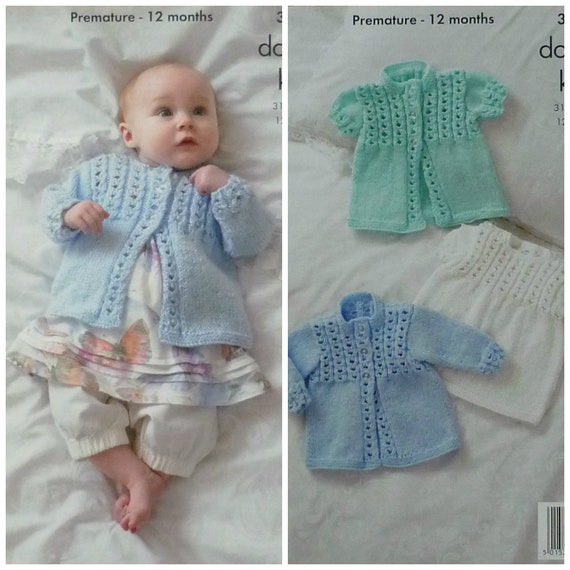 Cardigans,Crossover Cardigan Sweater /& Hat King Cole DK Knitting Pattern 2885