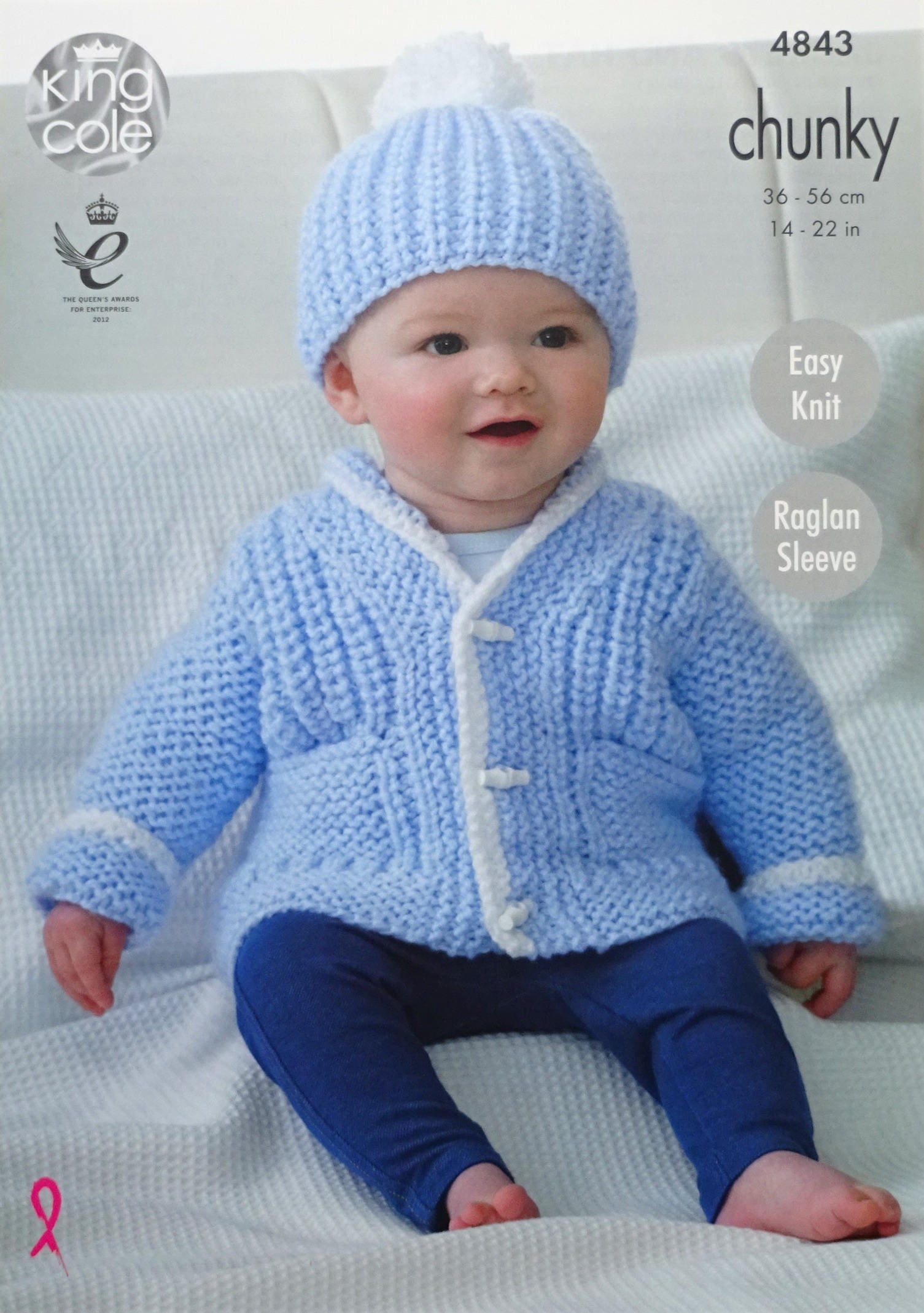 Baby Knitting Pattern K4843 Babies Easy Knit Jacket Hat and | Etsy UK
