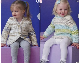 Girls Knitting Pattern K5210 Childrens 