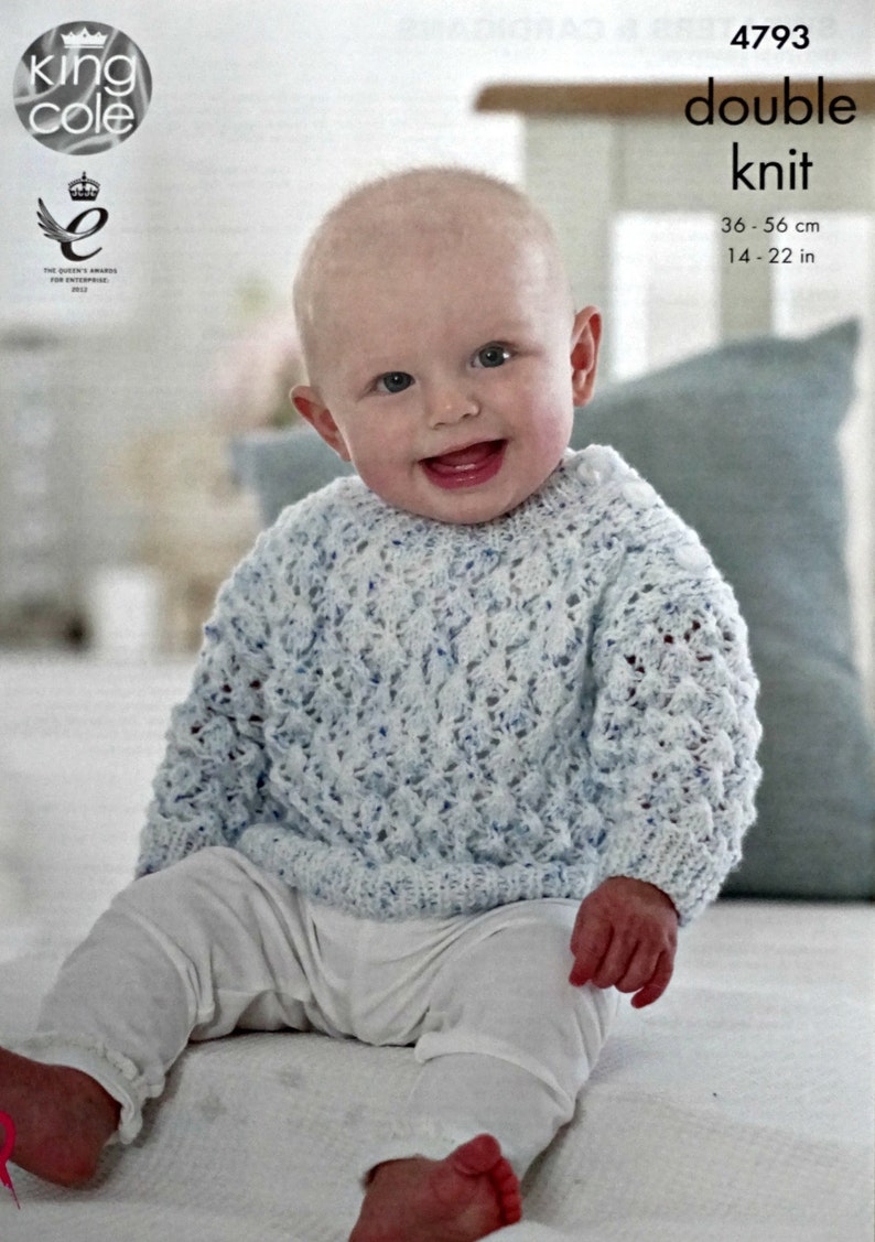 Baby Knitting Pattern K4793 Baby's Lacy Cardigans and - Etsy UK