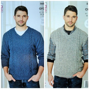 Mens Knitting Pattern K5659 Mens Long 