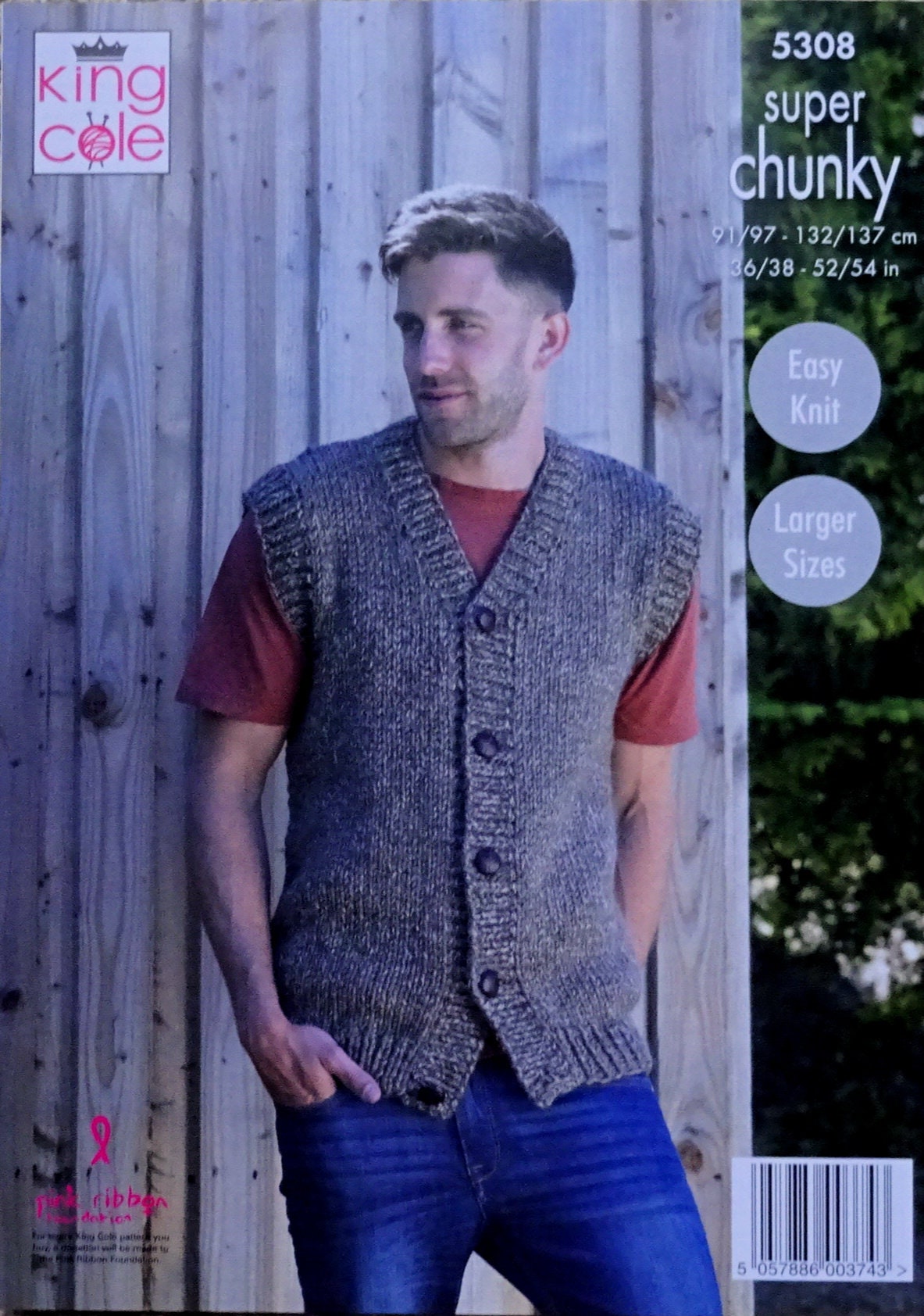 Mens Knitting Pattern K5308 Mens Easy Knit Long Sleeve Jumper - Etsy ...