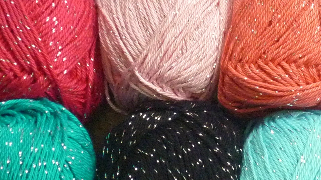 Knitting Wool/Yarn Wendy Supreme Sparkle Cotton Double Knitting (Light