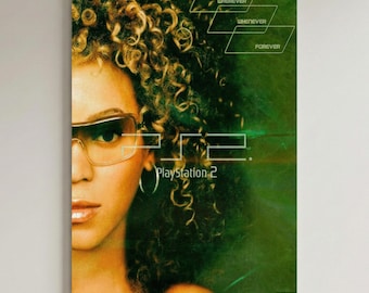 PS2 Poster Print, Y2K Ad Poster, Retro Console Wall Art, 2000s Pop Culture Decor