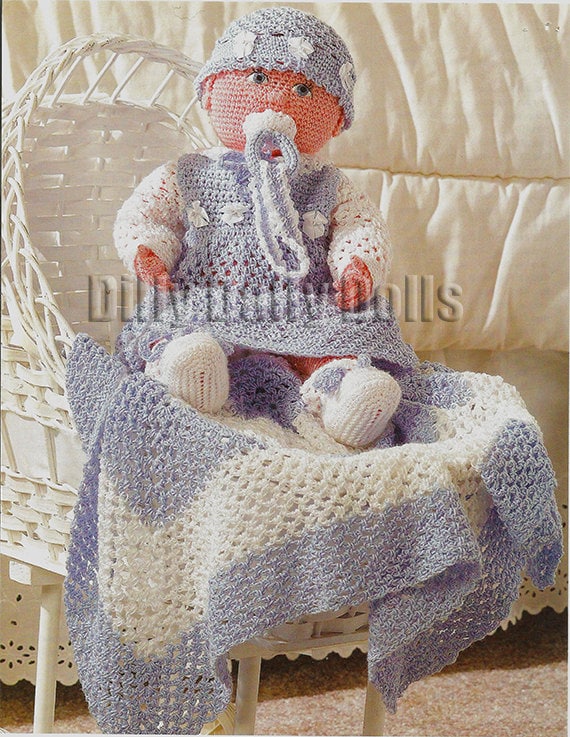 realistic crochet baby doll