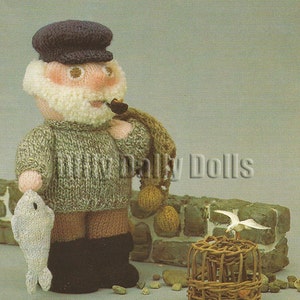 Vintage FISHERMAN Toy Knitting pattern