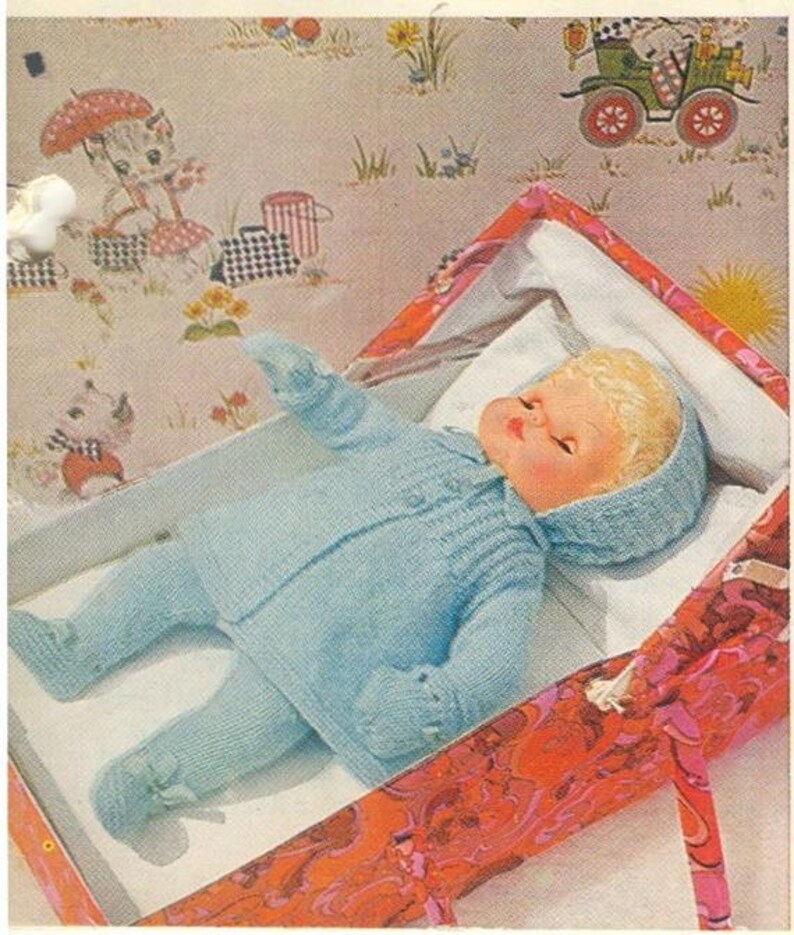 Vintage Dolls Clothes Knitting Patterns to Fit 1214 16 18 Etsy UK