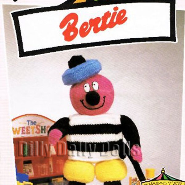 Vintage Bertie Bassett Toy Knitting pattern