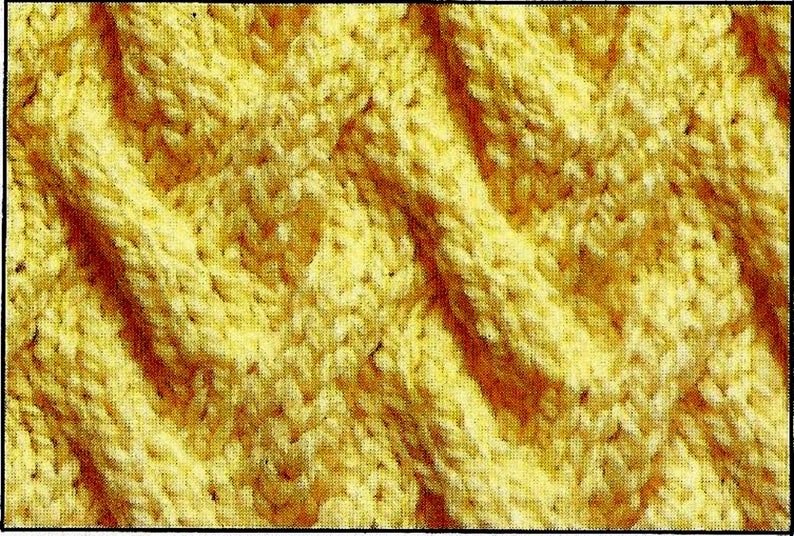 EXPERIENCED KNITTER 1980/'s Vintage men/'s crew neck cable sweater pattern