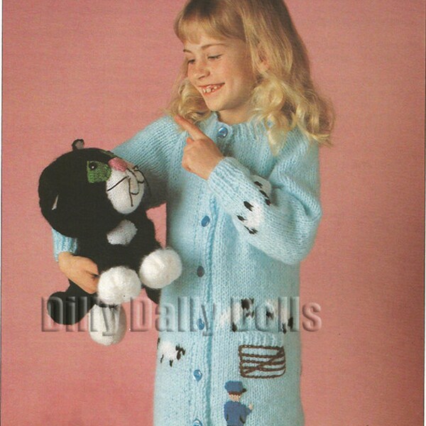 Dressing Gown Knitting Pattern Etsy