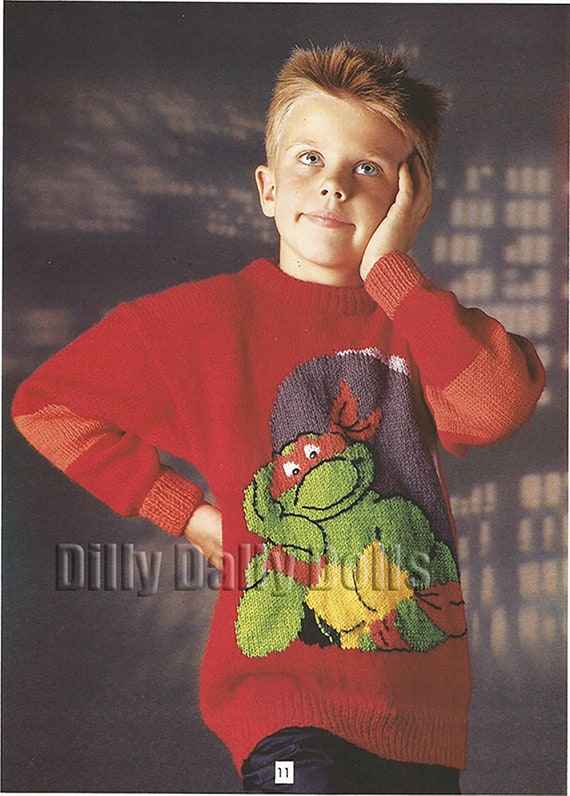 ninja turtle jumper knitting pattern