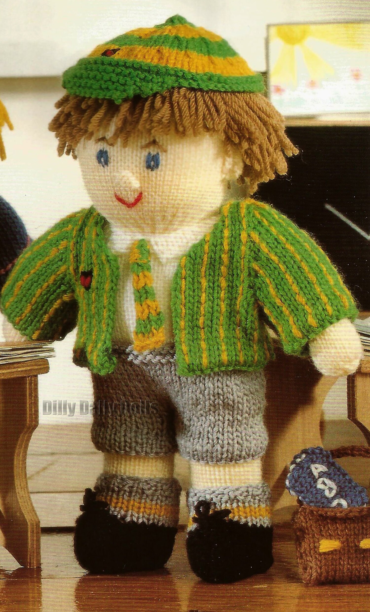School Boy and Girl Toy/doll Knitting Pattern Etsy UK