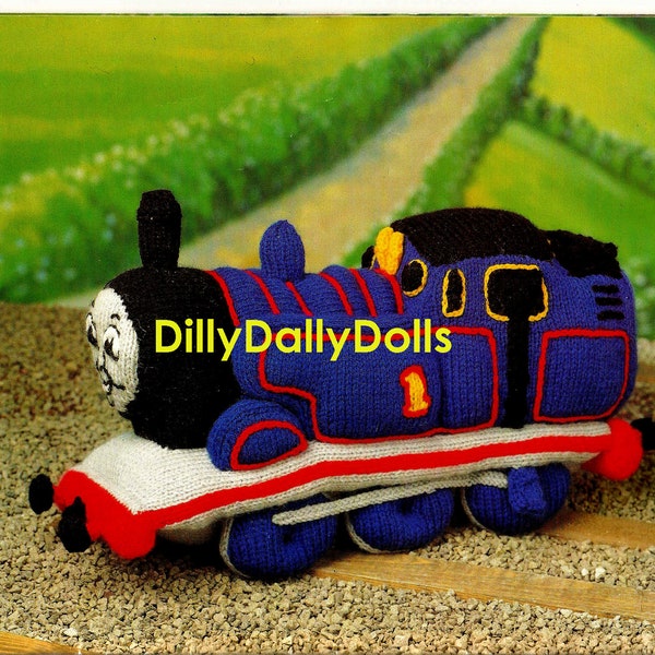 Thomas Tank Engine toy train knitting pattern